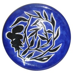 Glazed Ceramic Plate Designed By Jean Lurcat