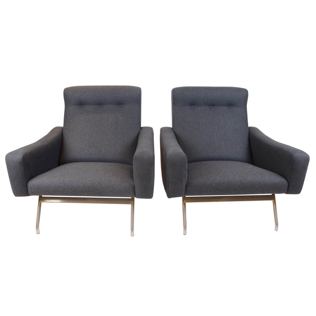 Pair of armchairs by Joseph Andre Motte
