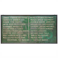 1920s Woodsman Auto Motors Antique Industrial Garage Sign