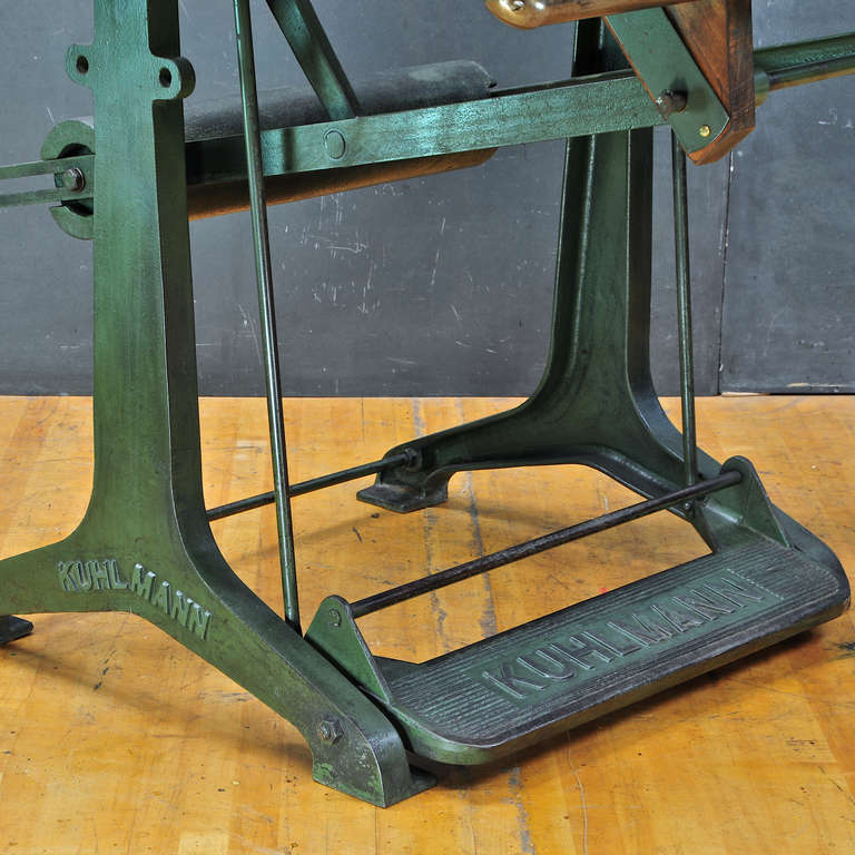 1930's Industrial Drafting Table German Factory Cast Iron Steel Top Counterbalance 3