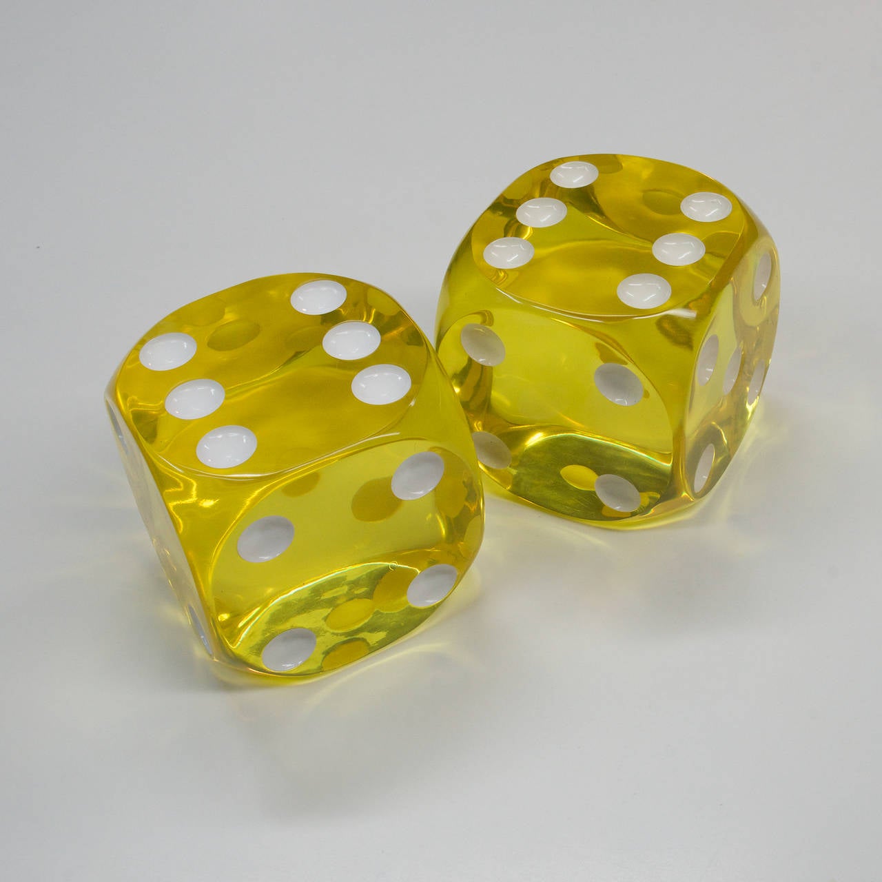 Monumental Lucite Carpet Dice Sculptural Novelty Toys at 1stdibs