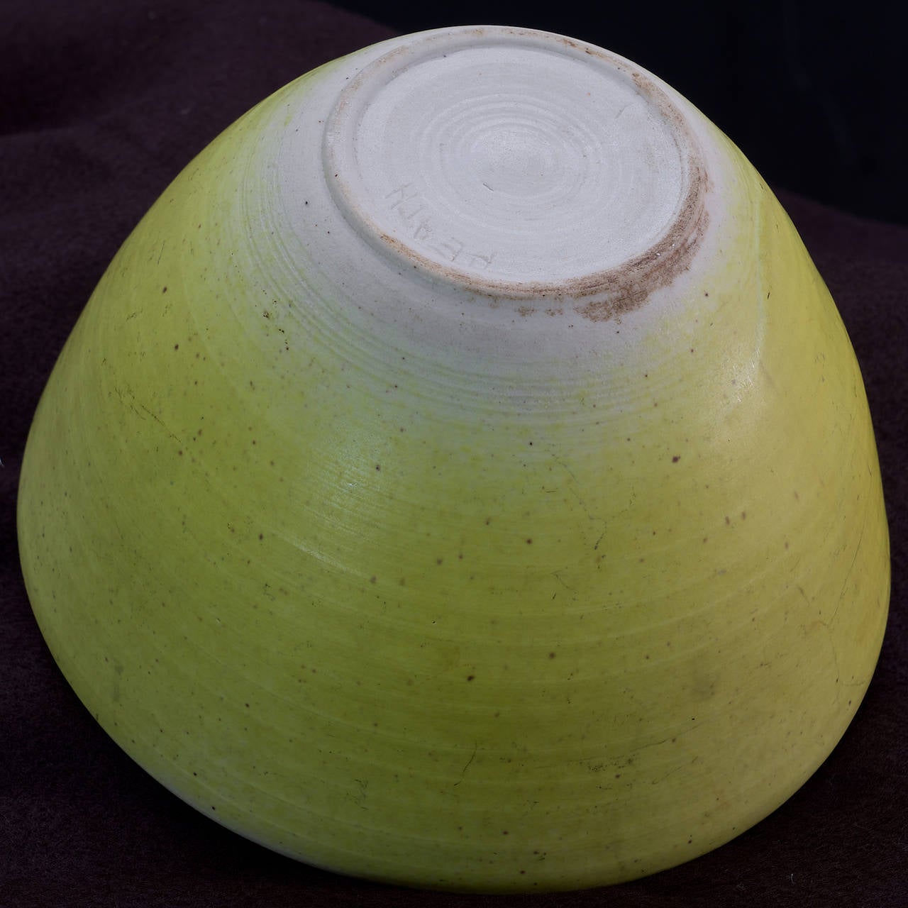 Mid-Century Modern Edith Heath Studio Hand Thrown Lemon Yellow Pottery Bowl Vase Ceramics For Sale