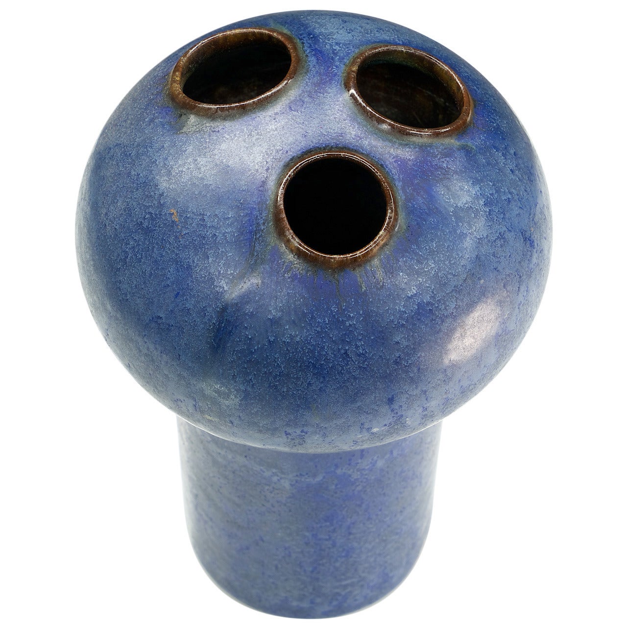 Knabstrup Ceramic Moon Frog Bud Vase Vintage Mid-Century Modern Studio Pottery