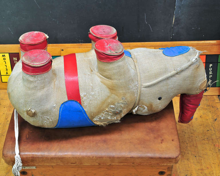 Renate Muller Rhinoceros Oversized Stuffed Animal In Fair Condition In Hyattsville, MD