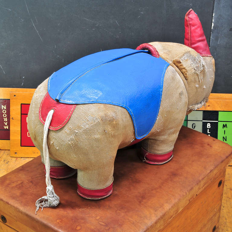 Mid-20th Century Renate Muller Rhinoceros Oversized Stuffed Animal