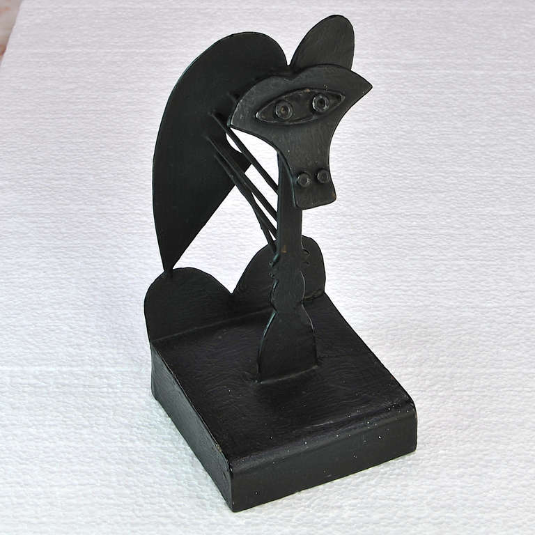 Moderne Maquette de sculpture cubiste de Chicago du milieu du siècle représentant une femme à la tête magique, Pablo Picasso en vente