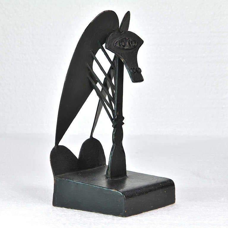 Inconnu Maquette de sculpture cubiste de Chicago du milieu du siècle représentant une femme à la tête magique, Pablo Picasso en vente