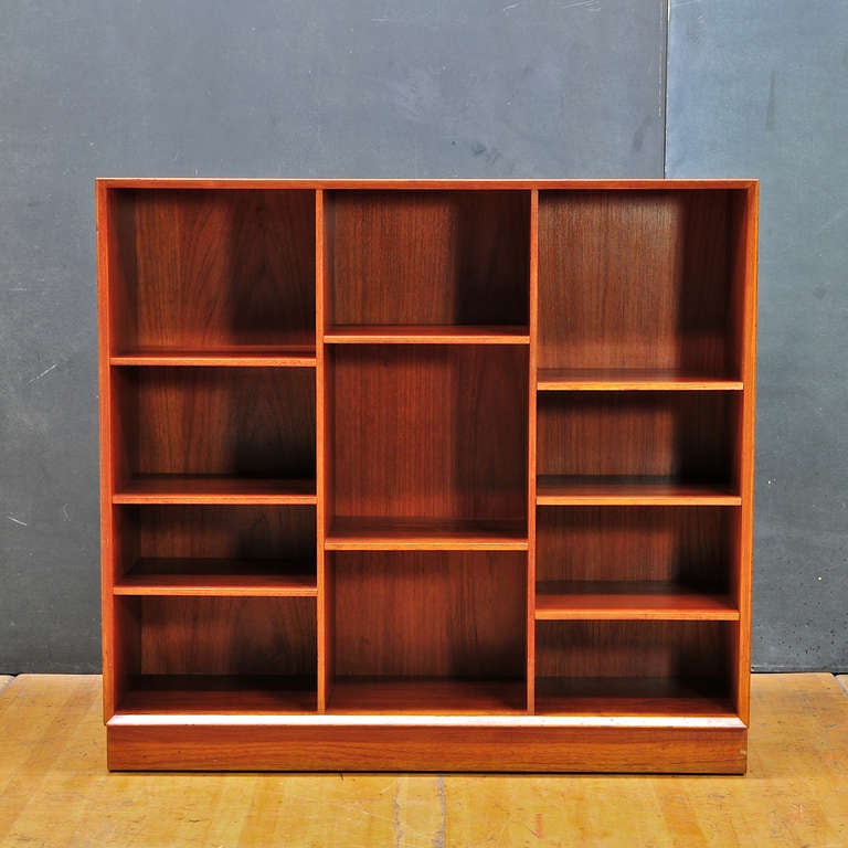 Mid-20th Century Peter Hvidt Soborg Mobler Denmark Teak Petite Bookcase Storage Cabinets