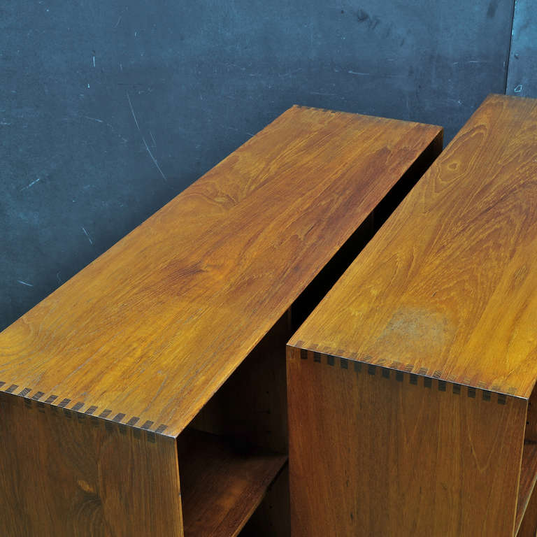 Peter Hvidt Soborg Mobler Denmark Teak Petite Bookcase Storage Cabinets 2