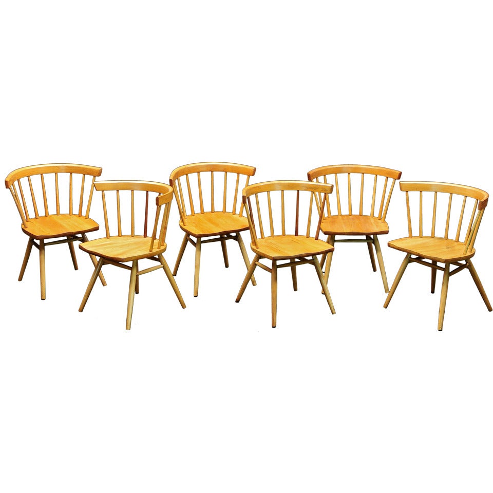 George Nakashima Knoll N19 Straight Chairs