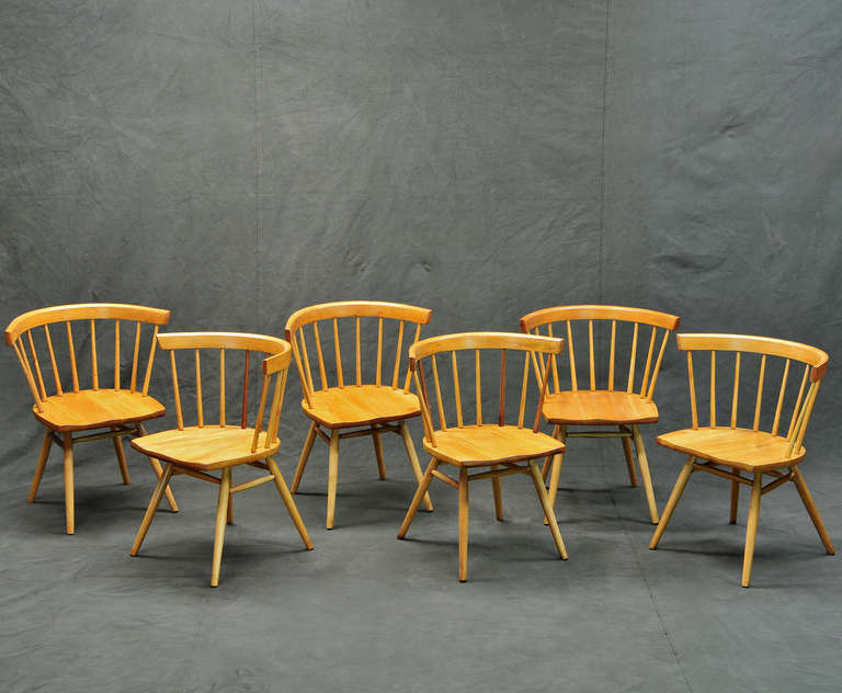 Nakashima Knoll N19 Straight Chairs at 1stDibs knoll nakashima