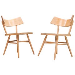 Edmund Spence ‘Attributed’ Wingback Oragami Side Chairs 5
