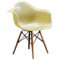 1951 Eames PAW Herman Miller Zenith Parchment Dowel Leg Chair 12