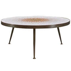 Retro Gio Ponti Sunburst Tile Coffee Table