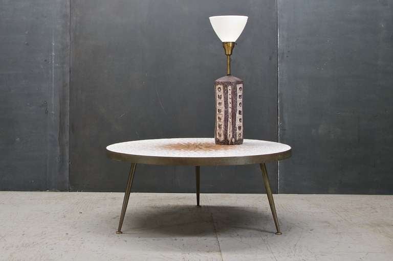 Unknown Gio Ponti Sunburst Tile Coffee Table