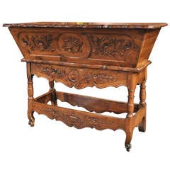 Mid 19th C. Walnut Louis XV style Dough Bin "Petrin" from Provence