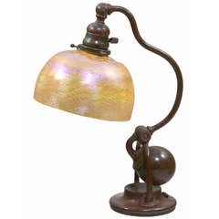 Antique Art Nouveau "Counter-Balance" Desk Lamp by Tiffany Studios
