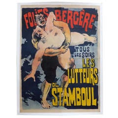 Vintage Lutteurs de Stamboul Poster