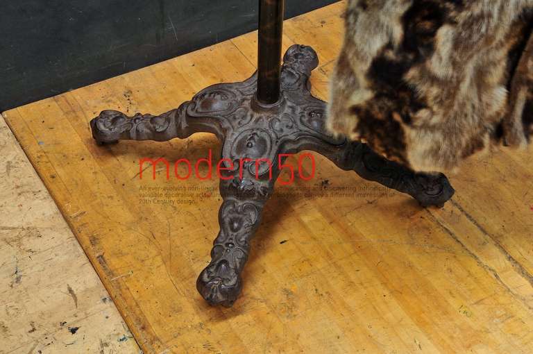 Massive Victorian Bespoke Iron Garment Store Display Clothes Rack at