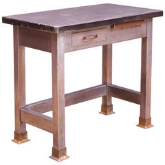 Soapstone & Steel Laboratory Work Writing Desk 5