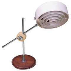 Leather & Chrome Articulate Simris Swedish Desk Lamp 12