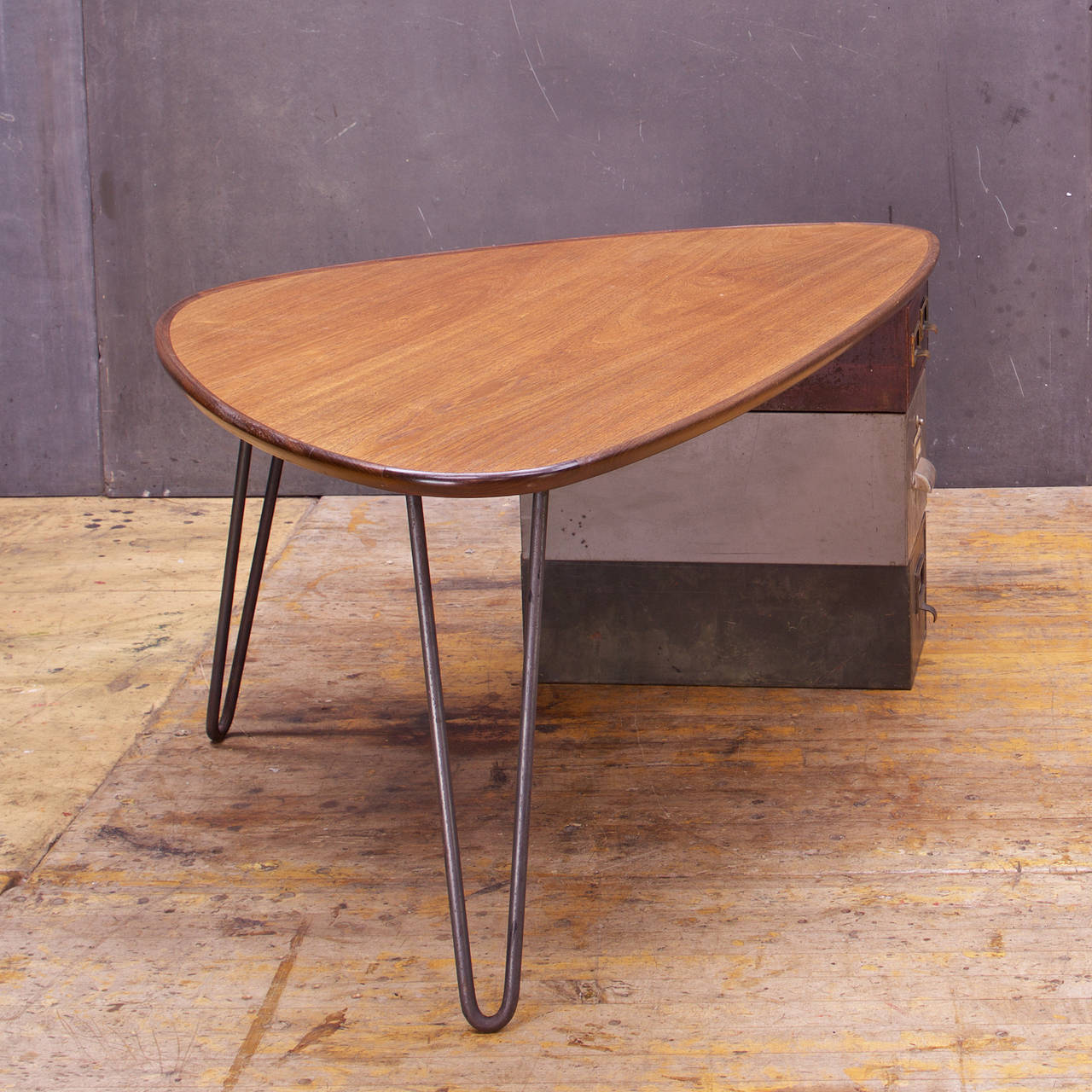 Danish Modern50 Rudderbox Assemblage Hairpin Coffee Table