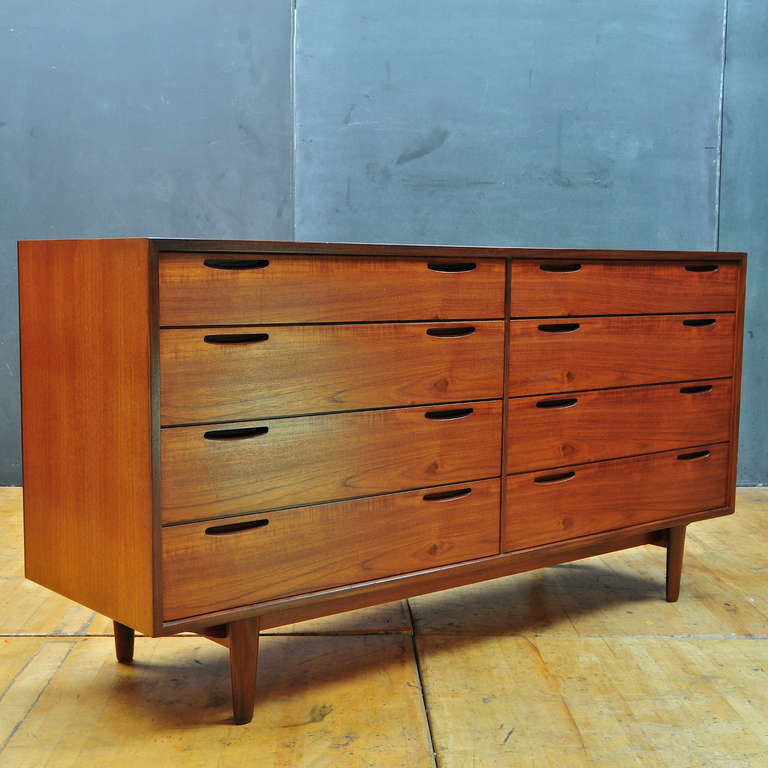 Ib Kofod Larsen for J.Clausen Brande Mobelfabrik Danish Teak Bureau Dresser