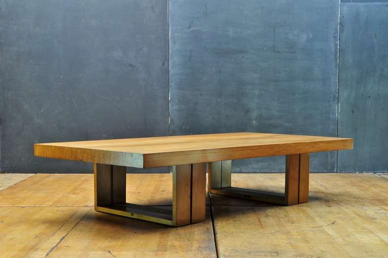 Taylor Van Keppel Green Maple Camel Transformer Dining-Coffee Table 1