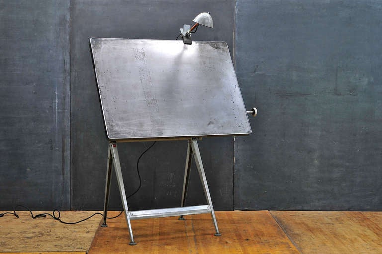 mid century modern drafting table