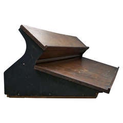 Typesetters Desktop Ledge Industrial Age Oak Printing Press Type Design Layout 6