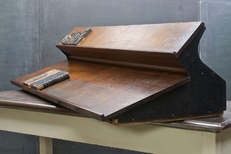 antique printers desk