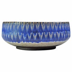 Large Peacock Bowl by Thomas Toft Danish Studio Pottery Denmark 11