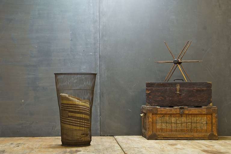 wooden vintage bread box
