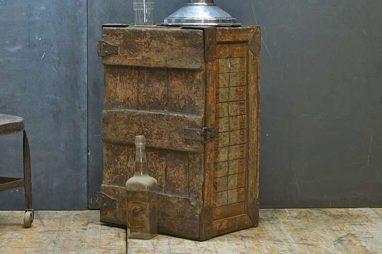 American 1920's Hand Made Painted Wood Bread Delivery Bakery Factory Box
