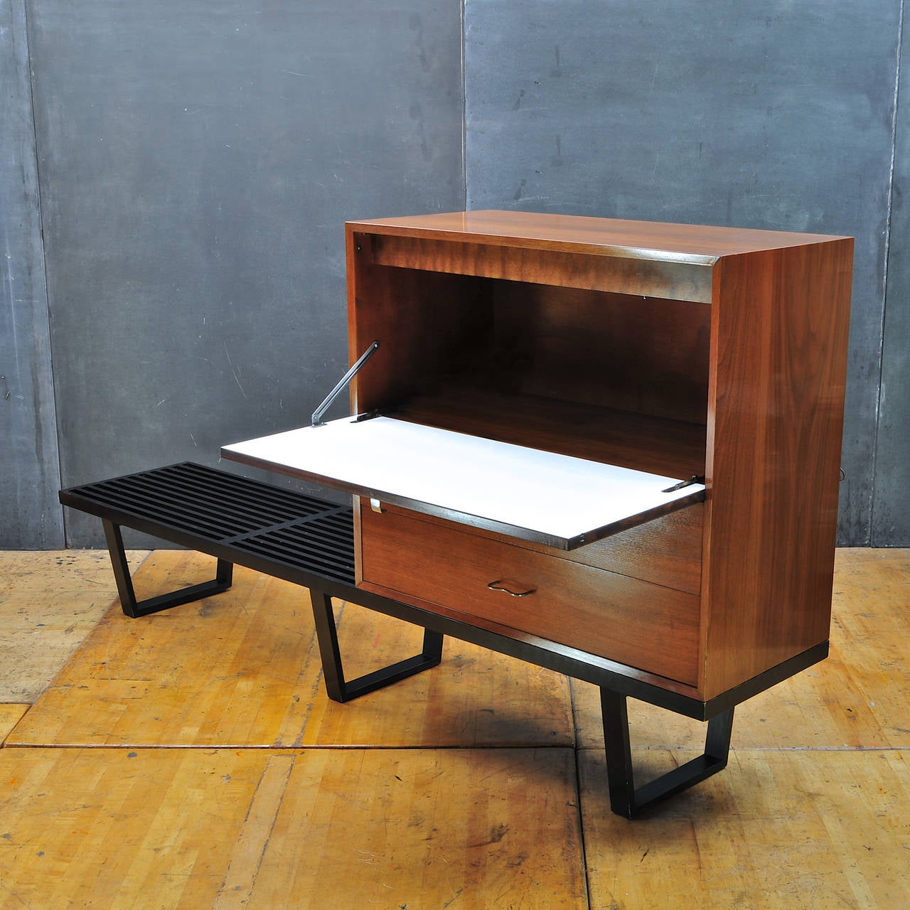 George Nelson Herman Miller Long Bench Secretary Writing Desk