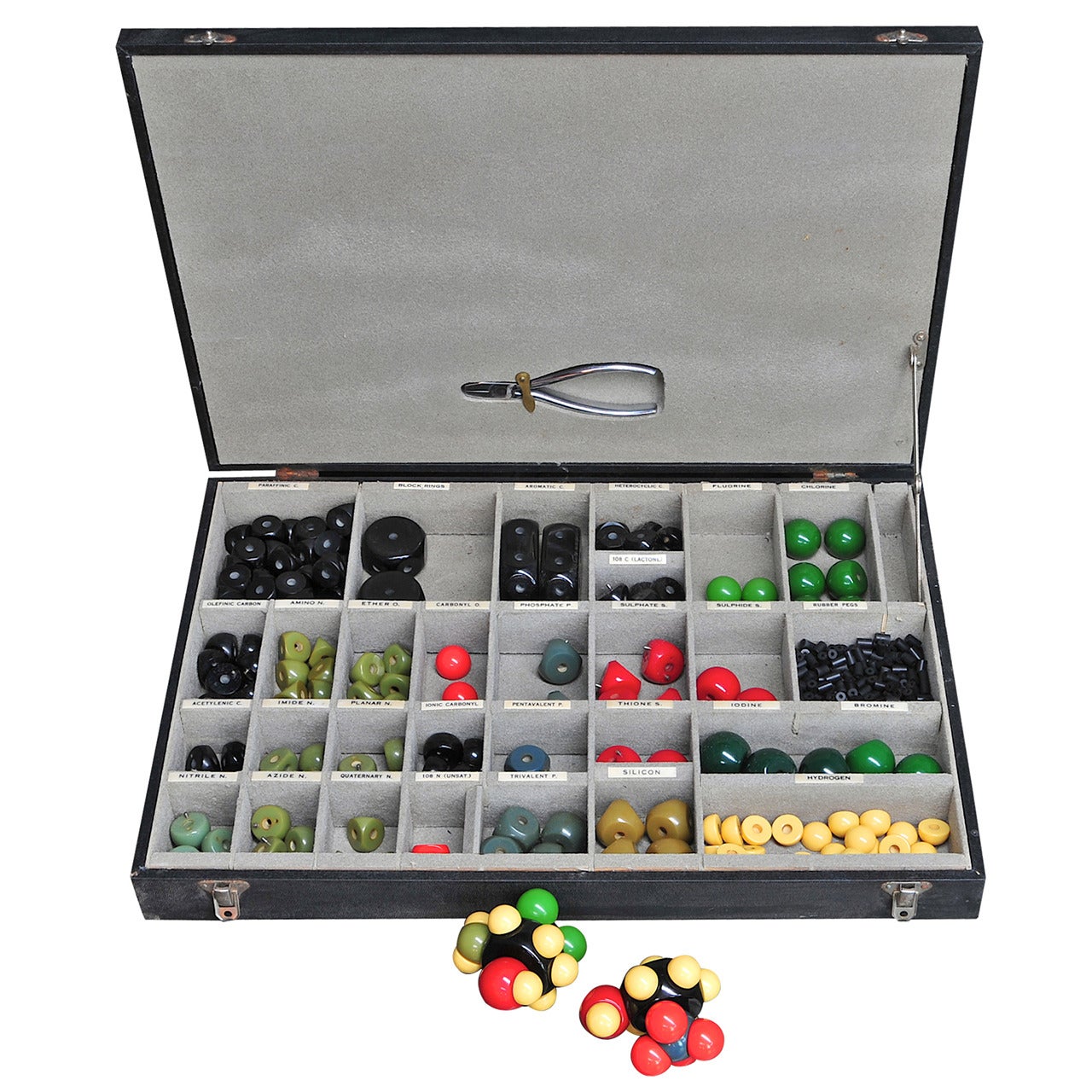 1920s Wilkinsons of England Bakelite Atomic Molecule Spatial Model Set