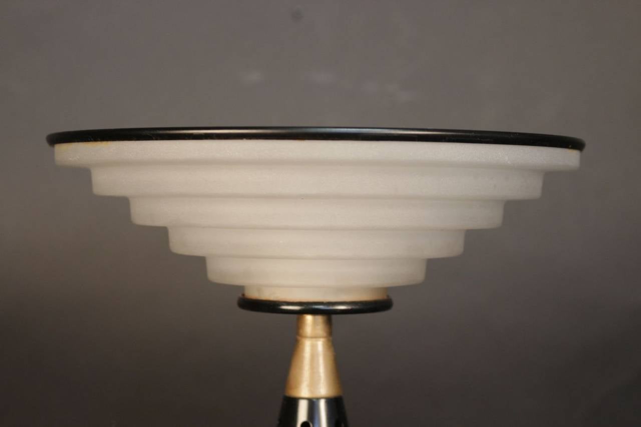 Pair of 1980s 'Ziggurat' Table Lamps by Sigheaki Asahara, Edition Stilnovo 1