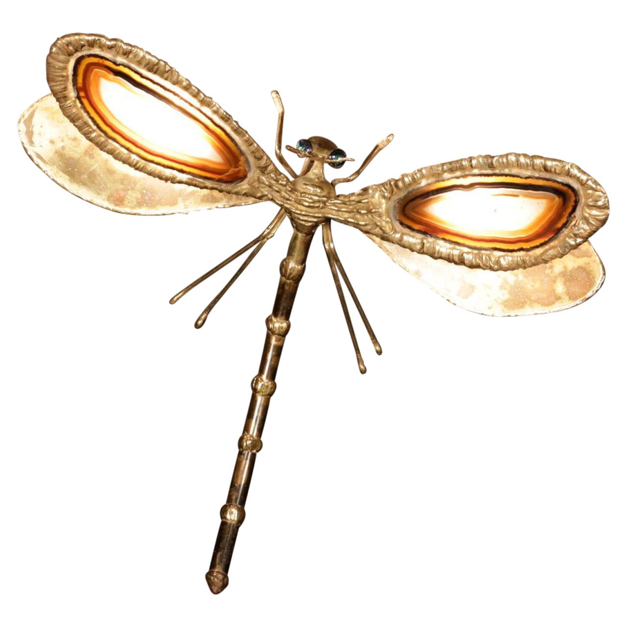 1970's Brass Dragonfly by Jacques Duval-Brasseur