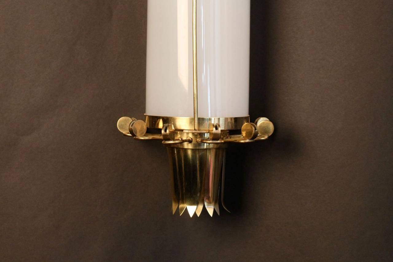 Mid-20th Century Set of Three Large 1950s Sconces by Maison Lunel