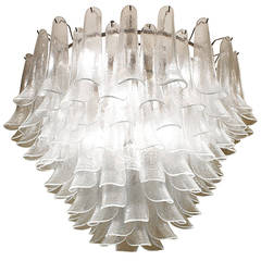 1970s 'Lotus' Chandelier by Murano 12