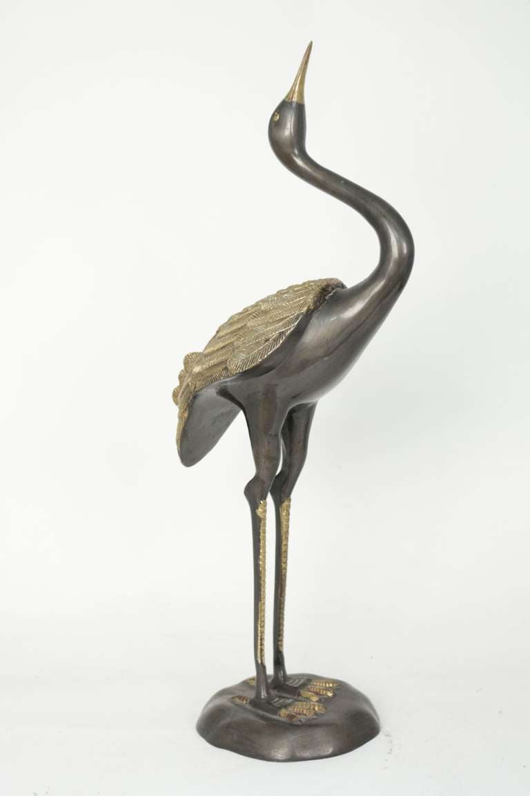 French 1970's Bronze Sculpture 'Le Heron' Maison Honoré