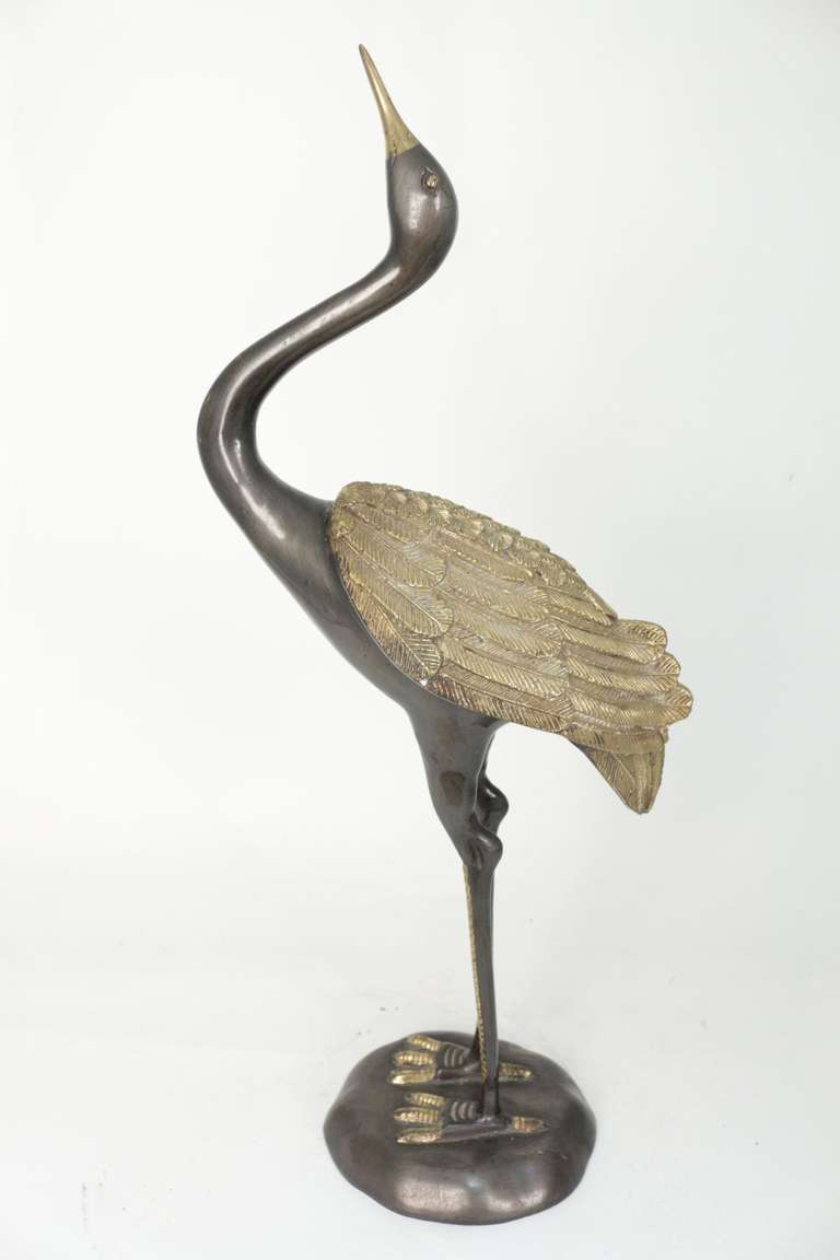 Late 20th Century 1970's Bronze Sculpture 'Le Heron' Maison Honoré