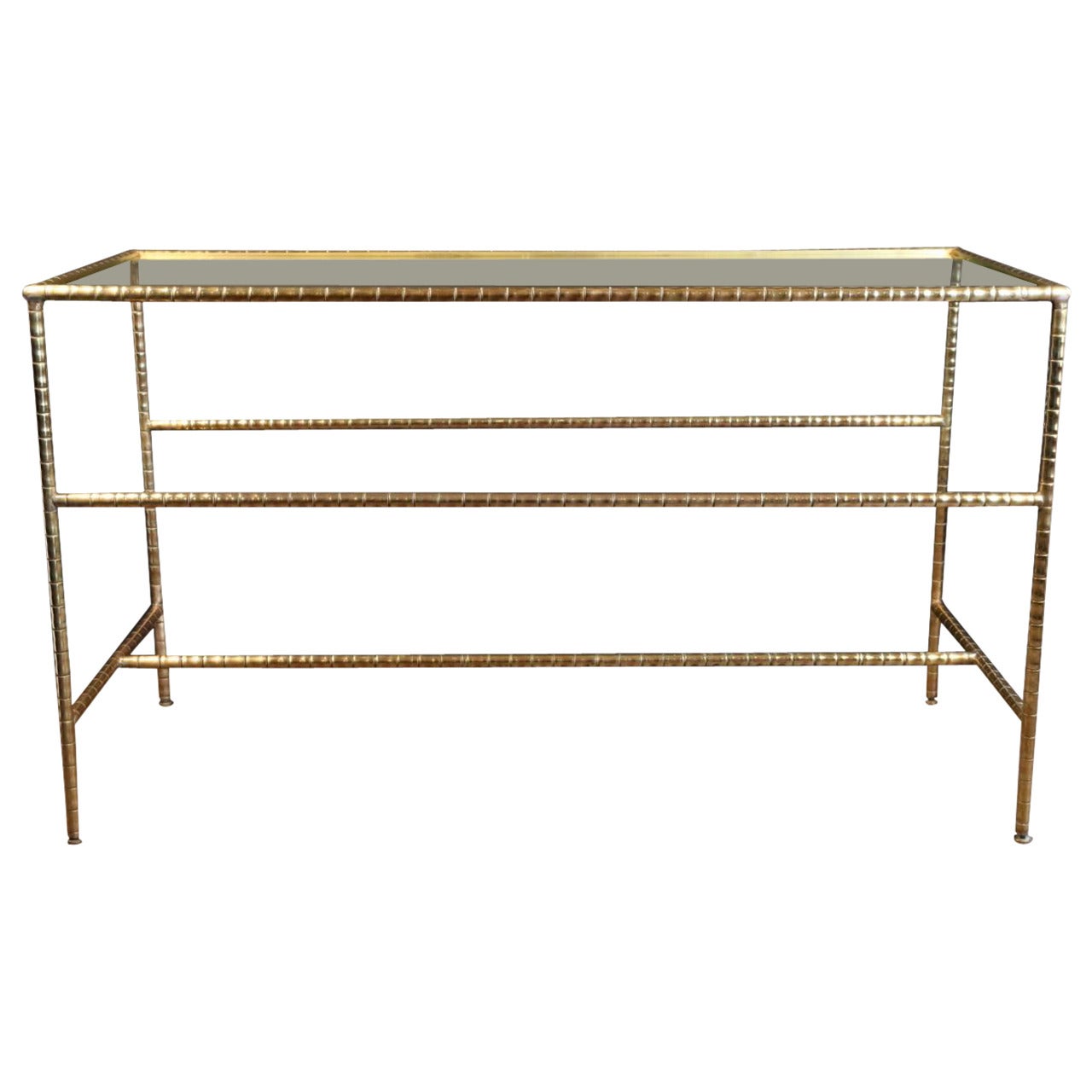 Large 1950s Console Table by Maison Bagues
