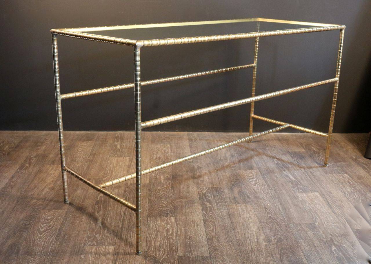 Mid-20th Century Large 1950s Console Table by Maison Bagues