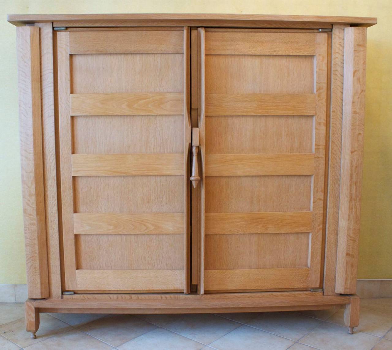 1950s Low 'Bouvine' Oak Dresser by Guillerme et Chambron 2