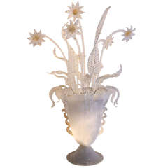 1940's Murano Glass Diffusor Vase 'Marguerites'