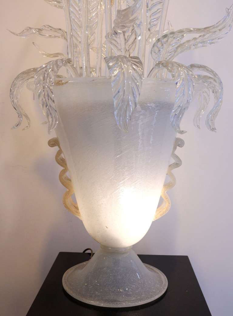 Italian 1940's Murano Glass Diffusor Vase 'Marguerites'