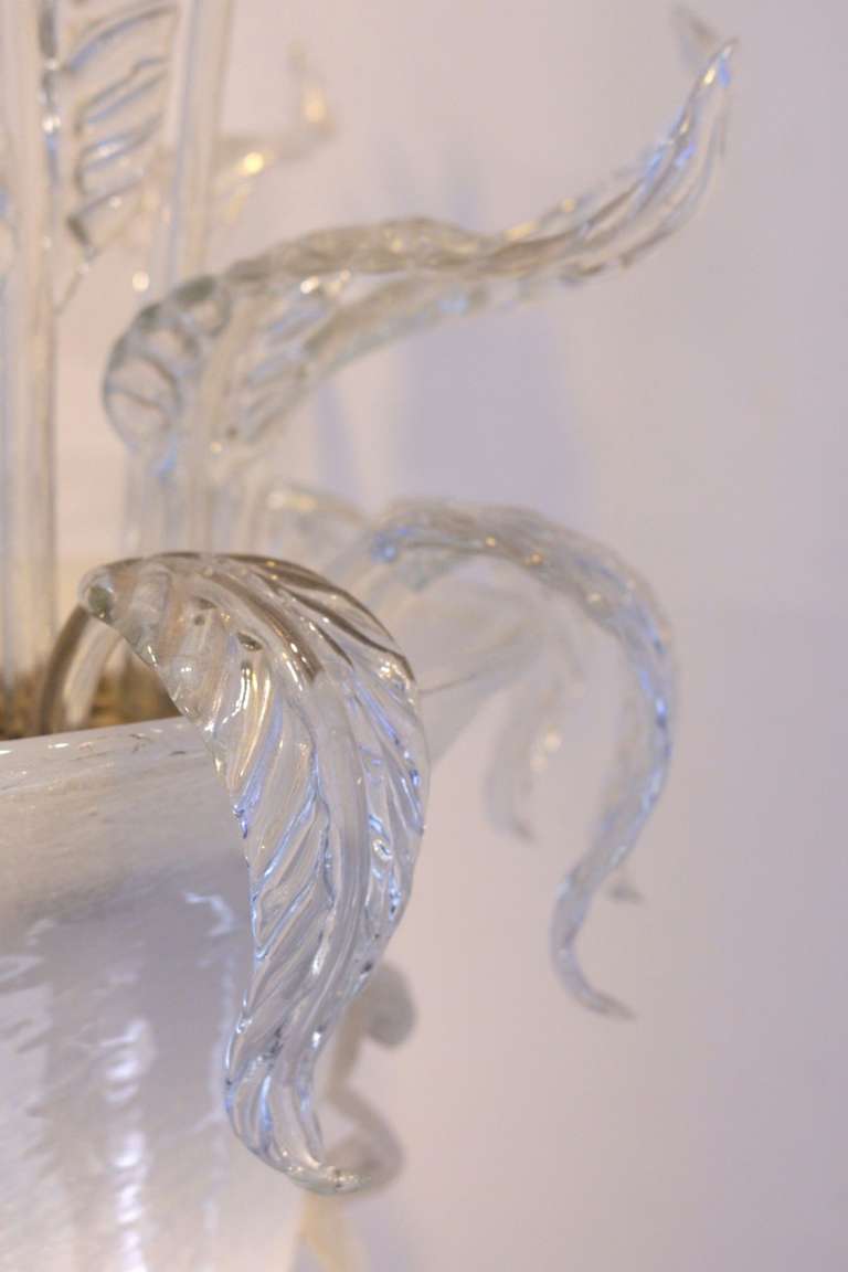 Mid-20th Century 1940's Murano Glass Diffusor Vase 'Marguerites'