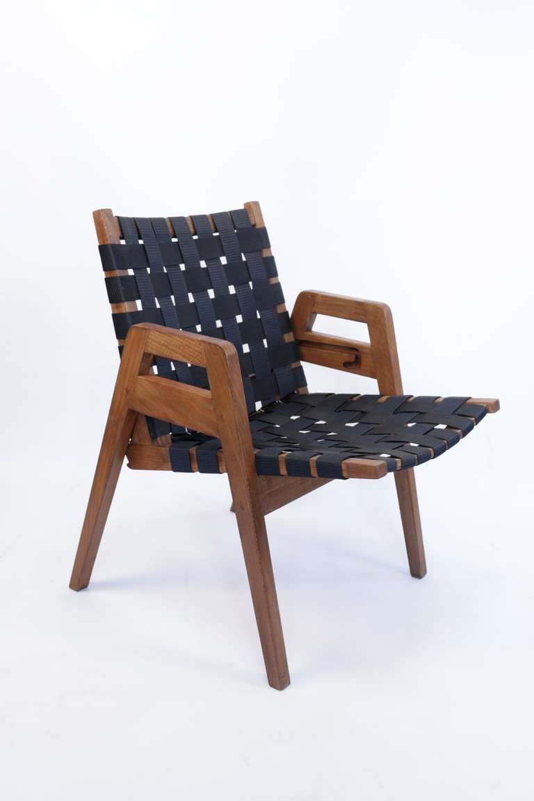Set of Four Armchairs Transformable in Chairs by Rene Gabriel In Good Condition In Saint-Ouen, FR