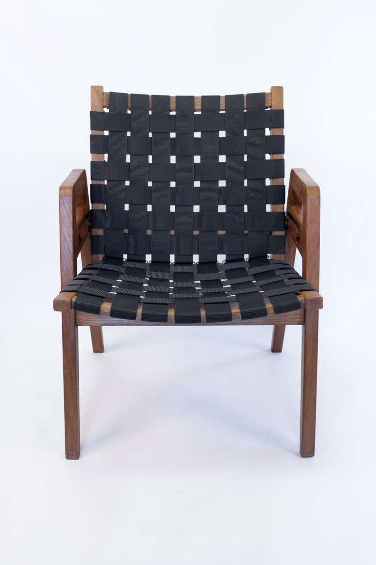 Mid-20th Century Set of Four Armchairs Transformable in Chairs by Rene Gabriel